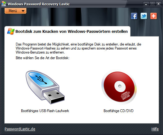 Windows Password Recovery Lastic